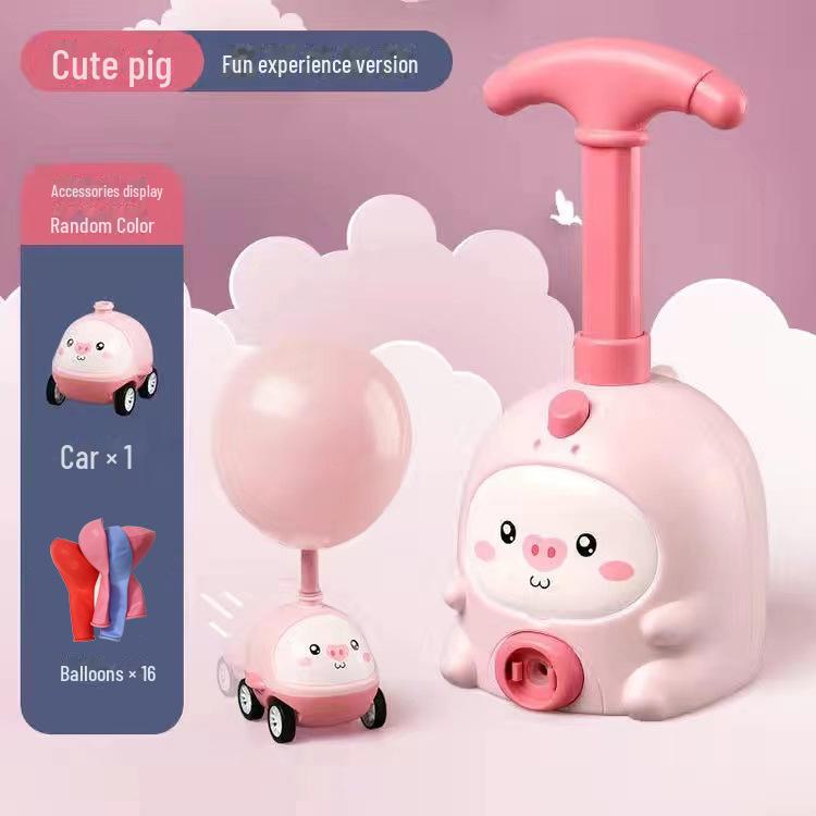Воздушный скутер Douyin Piggy Power: Детская игрушка-животное, работающая на воздушных шарах