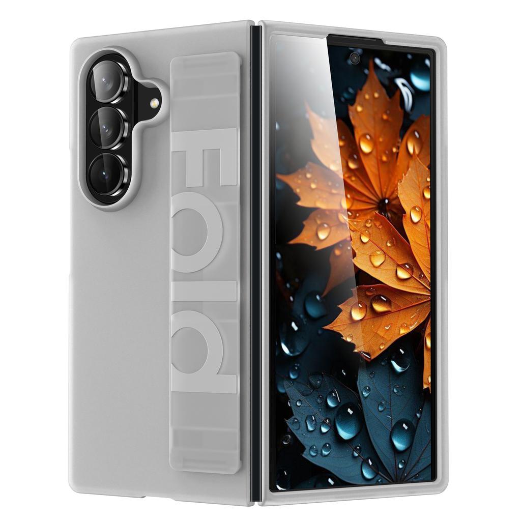 Роскошный силиконовый браслет Ультратонкий чехол для телефона для Samsung Z Fold 7 6 5 4 3 Ремешок на запястье Подставка Ударопрочная Матовая задняя крышка