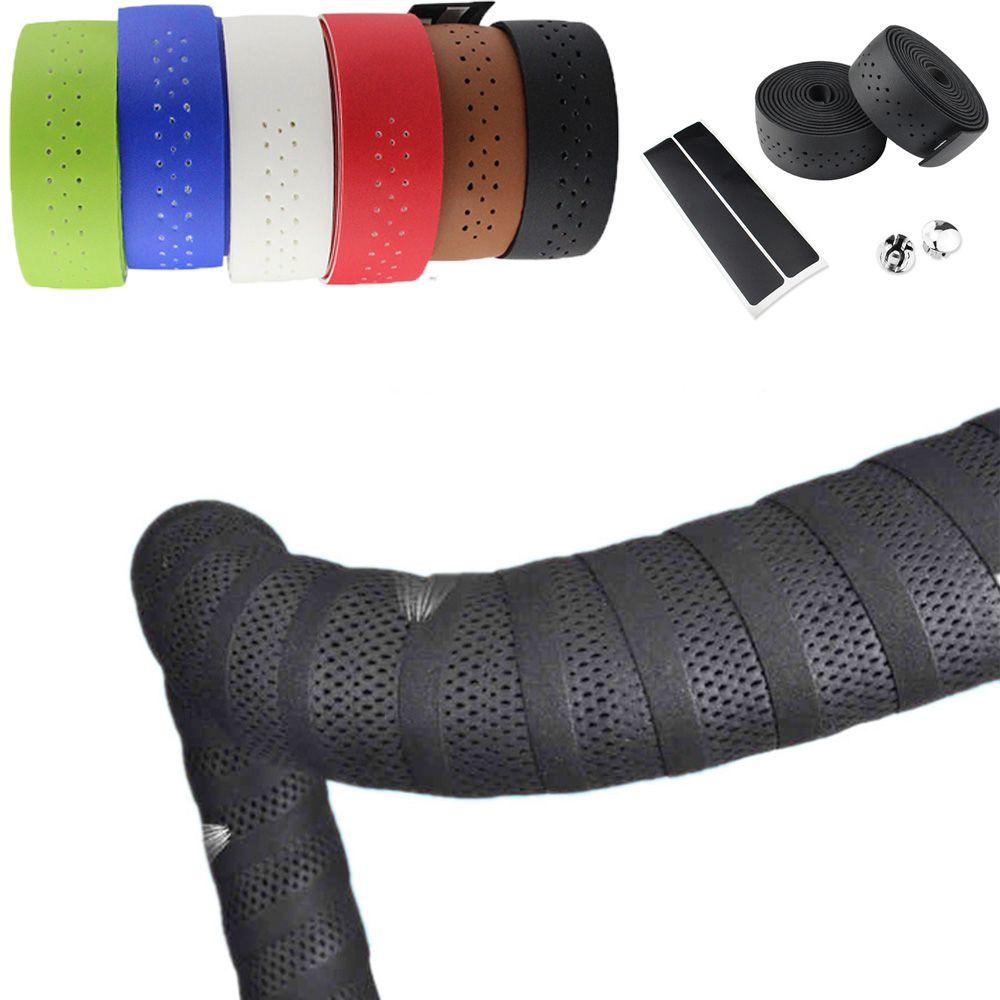 Non-slip Bicycle Handlebar Tape Breathable Handle Bar Wrap Straps Bike Perforated Belt