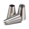 3 Pcs/Set Icing Piping Pastry Nozzle Tips Coupler Cream Cake Decorating Stainless Steel Nozzles DIY Cupcake Baking Tools