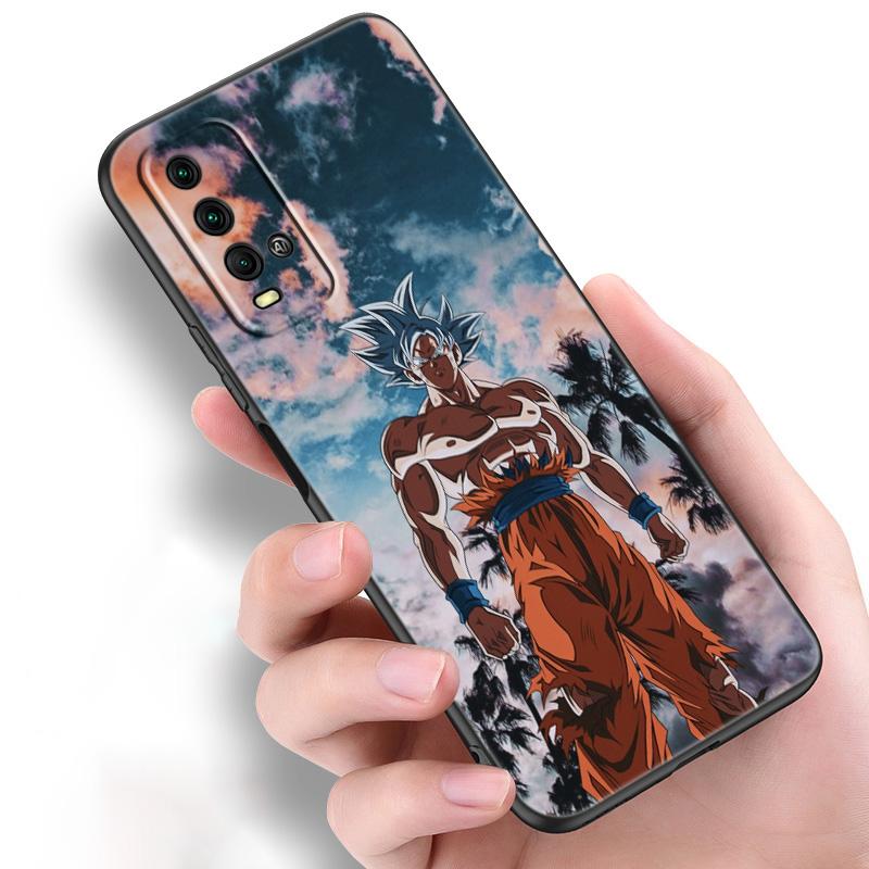 Japan Anime Son Goku Silicone Phone Case For Xiaomi Redmi Note 10 10T 10S 9S 8T 9 8 7 Pro Max 8A 9A 9C 9T Black Soft Cover Coque