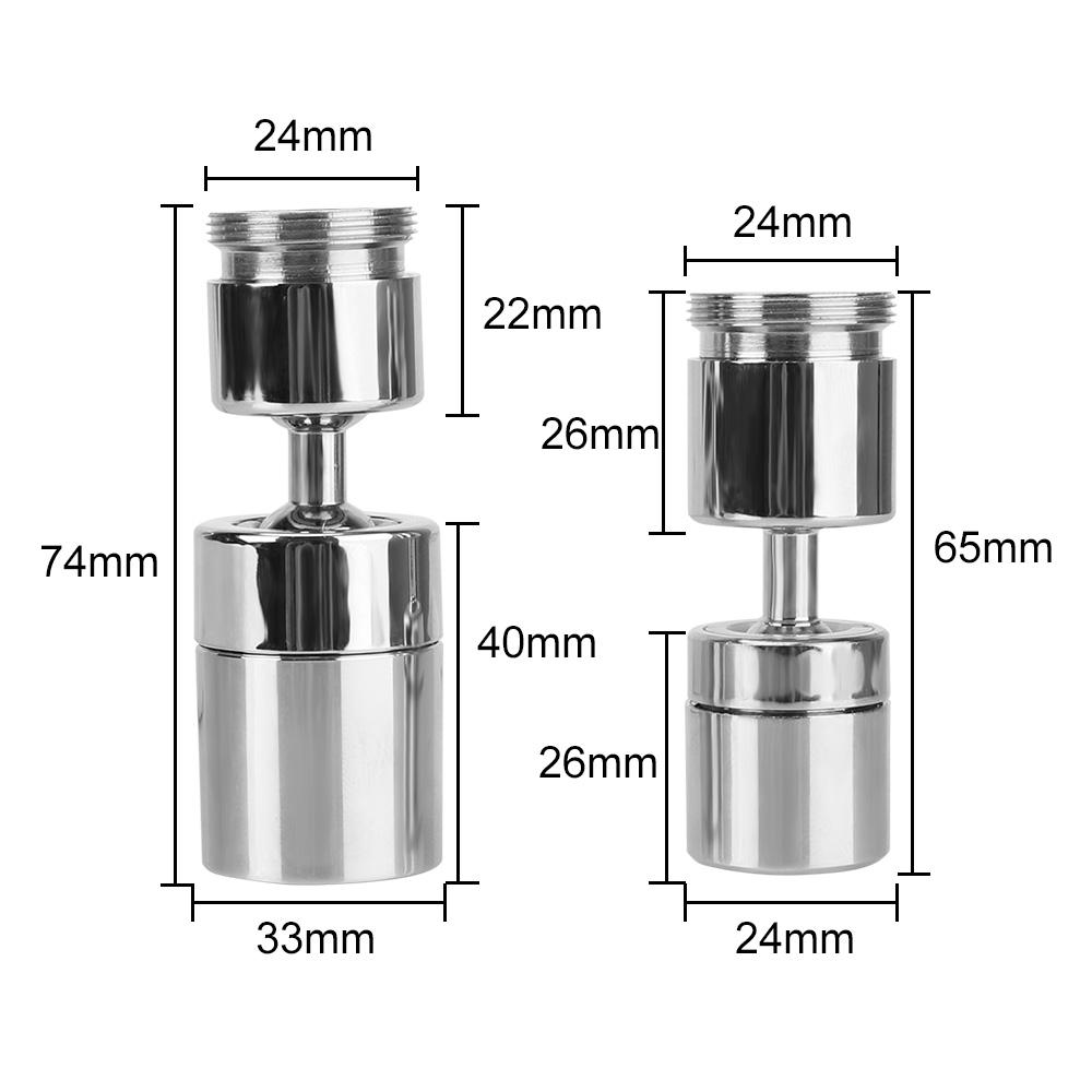 Универсальный смеситель с вращением на 720°, водосберегающий, брызгозащищенный, поворотный излив, смеситель из нержавеющей стали для кухни, смеситель для ванной