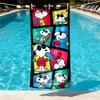 Snoopy Print Beach Towel Design, Soft, Lightweight. for Home Bathroom, Spa, Pool, Yoga, Surfing, Camping, Gift for Family, Friend