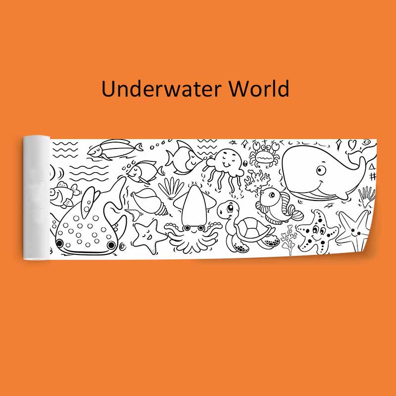 30*89 см детские граффити свитки очень длинные детский сад детские цветные рулоны инструмент для рисования бумажные развивающие игрушки