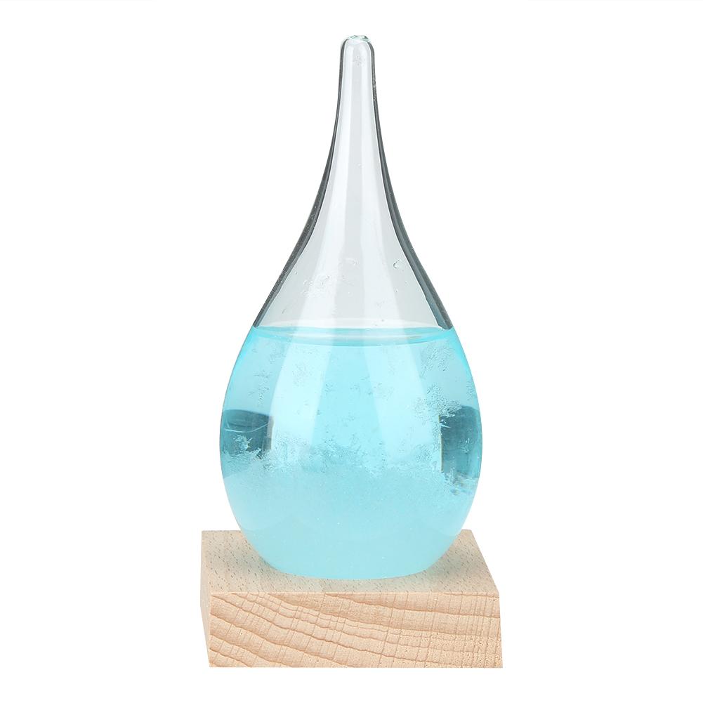 Innovative Drop Shape Weather Forecast Glass Weather Predicting Bottle Home Decoration