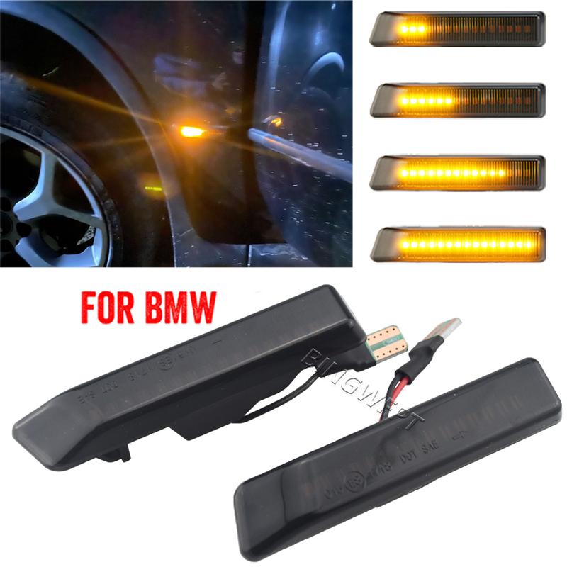 Turn Signal Light For BMW X5 E53 1999-2006 63132492179 63137164491 Flowing Water Repeater Indicator LED Side Marker Lamp