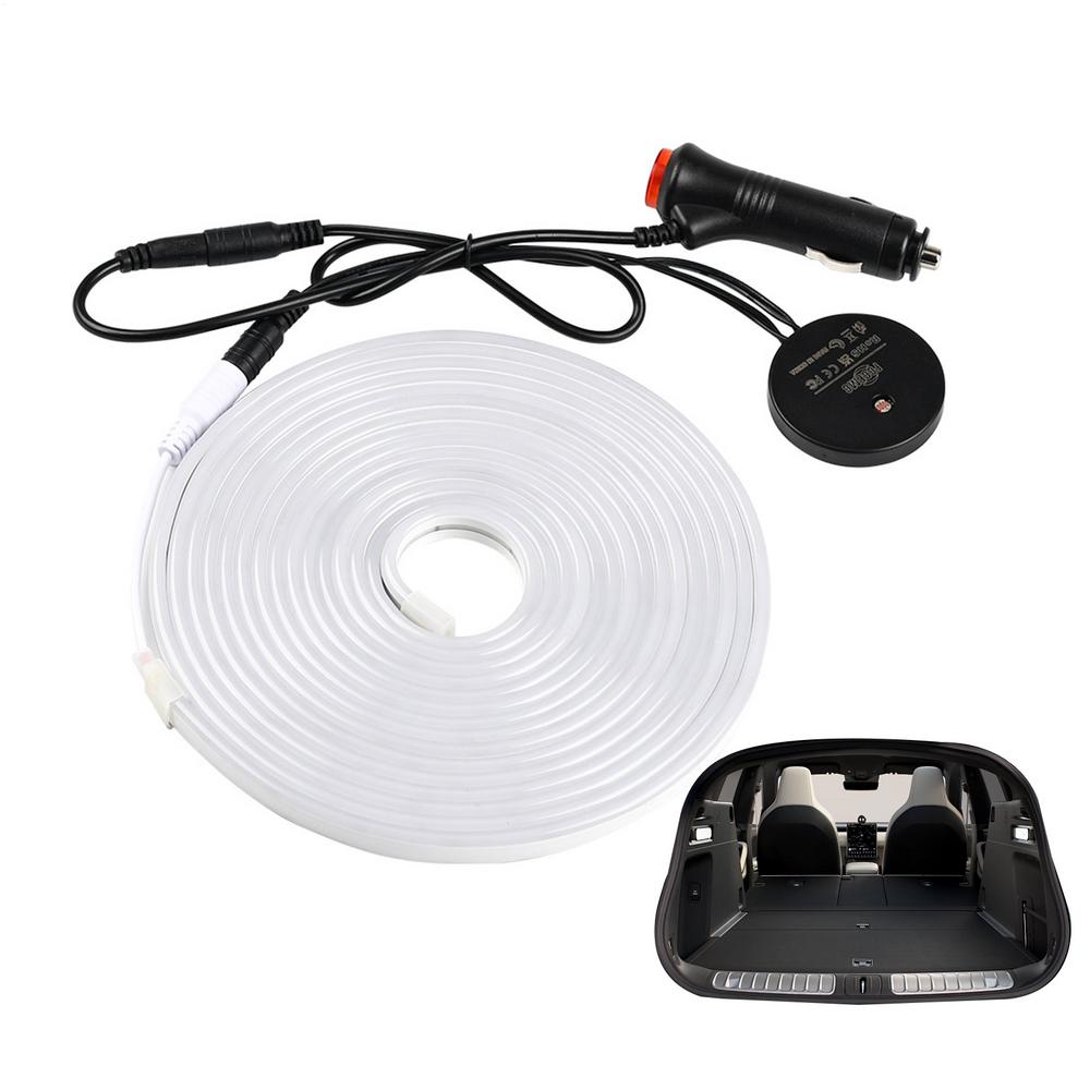 Car LED Trunk Light Light Control Induction Automotive Trunk Strip Light Car Interior LED Lamp For Outdoor Camping Loading And