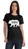 Scoop-Neck Mama Bear Graphic Tshirt Short Sleeve Women Cotton Tee