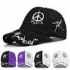 Letter Baseball Cap Graffiti Sun Hip Hop Cap Visor Hat Men Women Patchwork Snapback Casual Hat Fashion Cotton Adjustable Dad Hat
