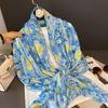 New Winter Van Gogh Starry Night Fringe Viscose Shawl Scarf Lady High Quality Wrap Pashmina Stole Bufandas Muslim Hijab 180*90Cm