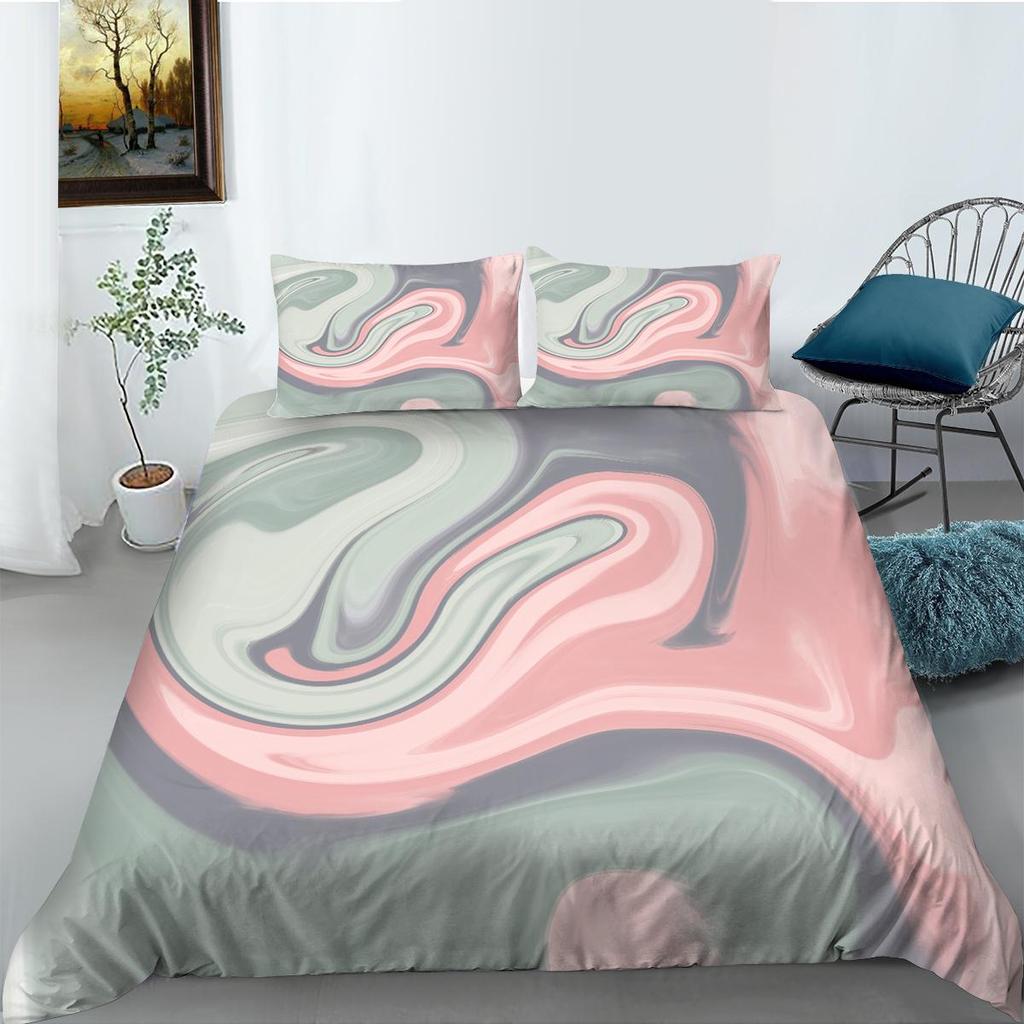 3D Digital Printed Bedding Set Colorful Pattern Duvet Cover Pillowcase AU Extra Large Full Size Bedding Set Home Decoration