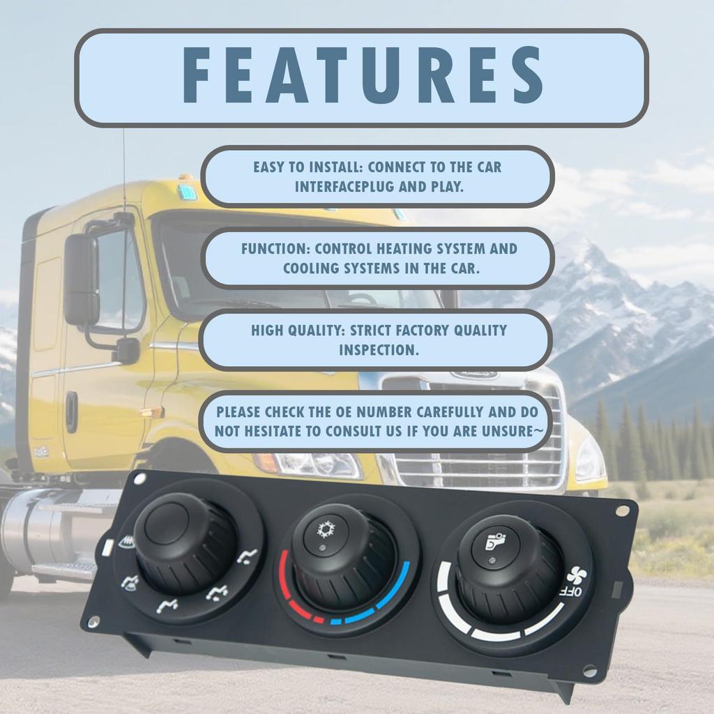 Kenworth Air Conditioner Panel Controller Switch (F21-1013-21-000)