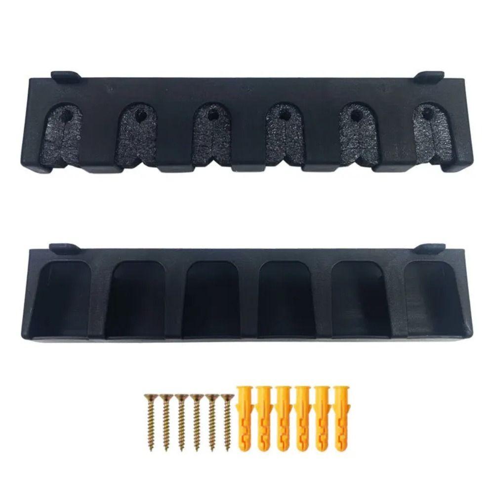 Wall Mount Fishing Rod Display Stand 6 Hole Fishing Pole Storage Rack Fishing Rod Holders Men