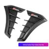 Universal Shark Fin Side Air Outlet Hood Fender Sticker for Car Decoration.