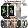 Stainless Steel Strap For Samsung Galaxy Fit3 Smart Wristband Replacement Bracelet Milan Magnetic For Fit 3 Metal Wrist Strap
