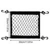 Polyester High Elastic Cargo Net with 4 Adjustable Hooks 360 Degree Rotatable Easy Installation Motorcycle Net for Cargo Storage