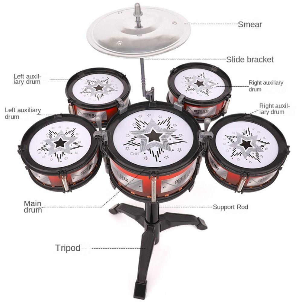 Beat 5 Drums Musical Instruments Drum Sets Children Jazz Drum Toy Children/Kids Gifts
