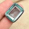 Green Amethyst Gemstone 925 Sterling Silver Handmade Jewelry Engagement Ring