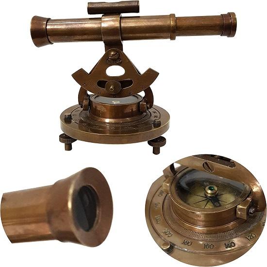 Телескоп Компас Геодезический Теодолит Морской Дом, Офис Стол Декор Топографический Транзитный Телескоп Инструмент Компас