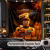 TapestryLando Norris Custom Name Text Personalized Wall Hanging Tapestry Home Wall Decor