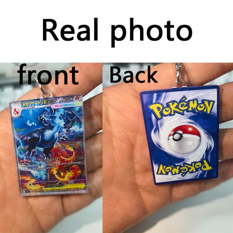 Anime Cartoon Venusaur Bulbasaur Charizard Mewtwo Pocket Monsters Acrylic Keychain Accessories Pendant Key Ring Charm Gifts Toys
