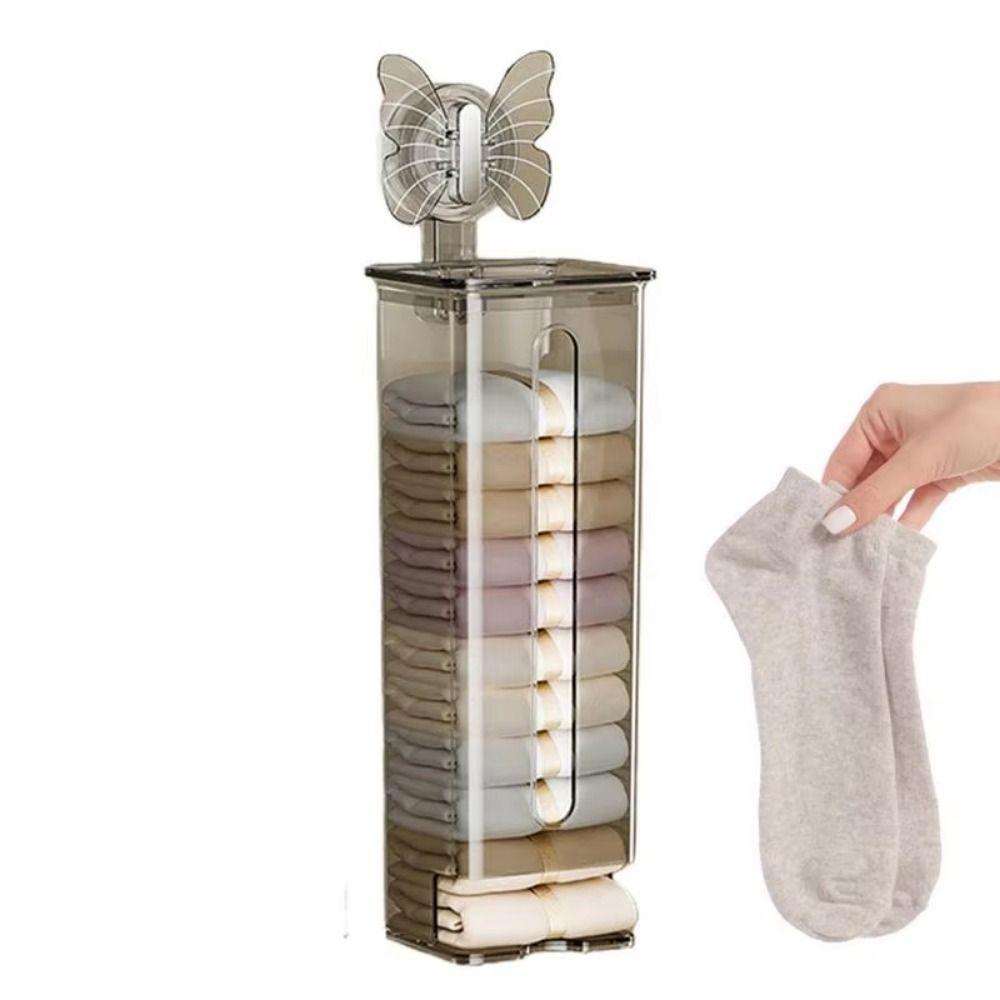 Wall-Mounted Hanging Panties Dispenser Suction Cup Clear Socks Organizer  Bedroom