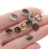 50/100pcs Alloy Antique Bronze Round Spacer Beads Charms For Diy Beaded Bracelets Necklace Jewelry Handmade Making Accessories