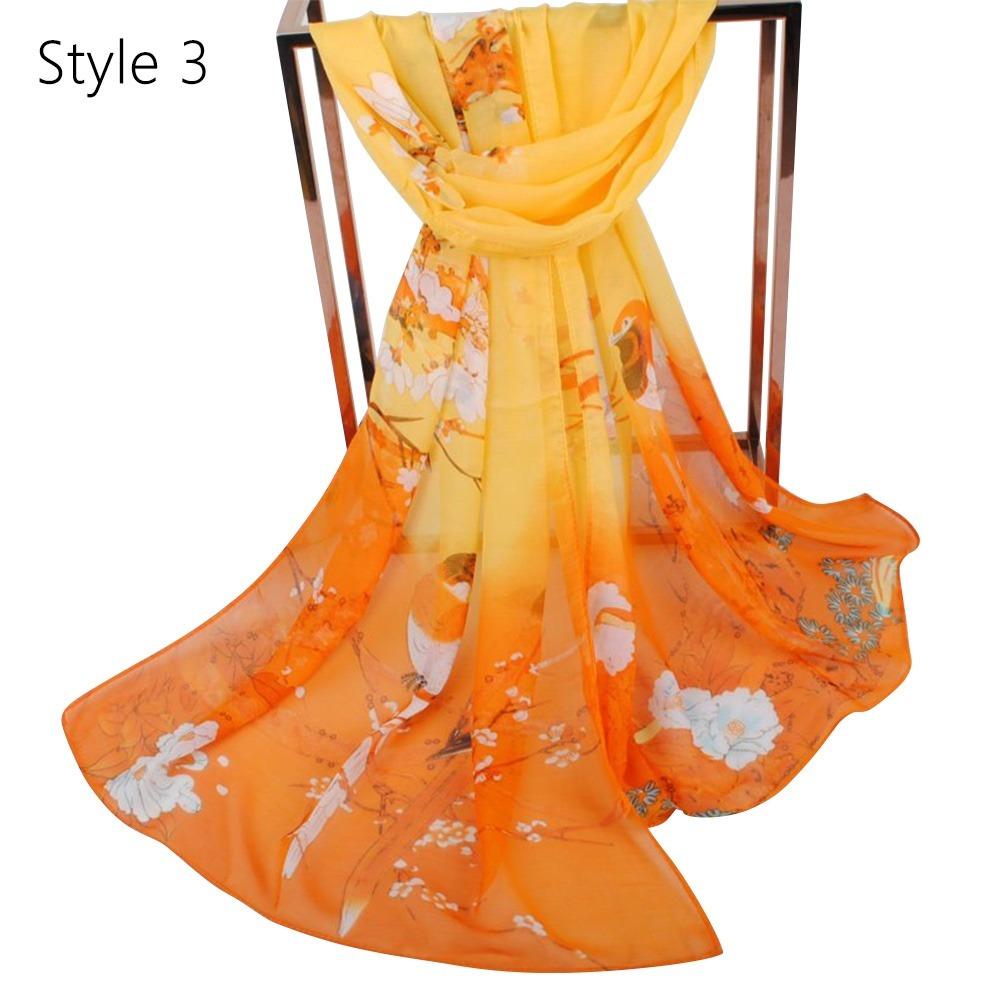 Breathable Long Chiffon Scarf Big Size Muslim Headband High Quality Beach Scarves Women