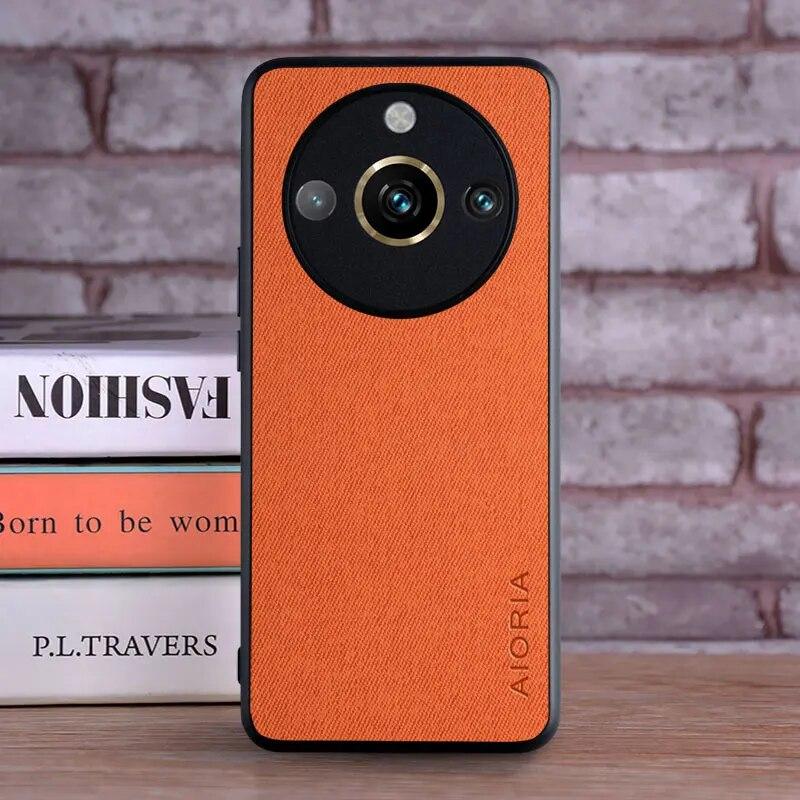 Чехол для Realme 11 Pro Plus 11X 5G 4G, роскошный текстильный кожаный мягкий жесткий чехол для телефона для oppo Realme 11 pro, чехол Funda