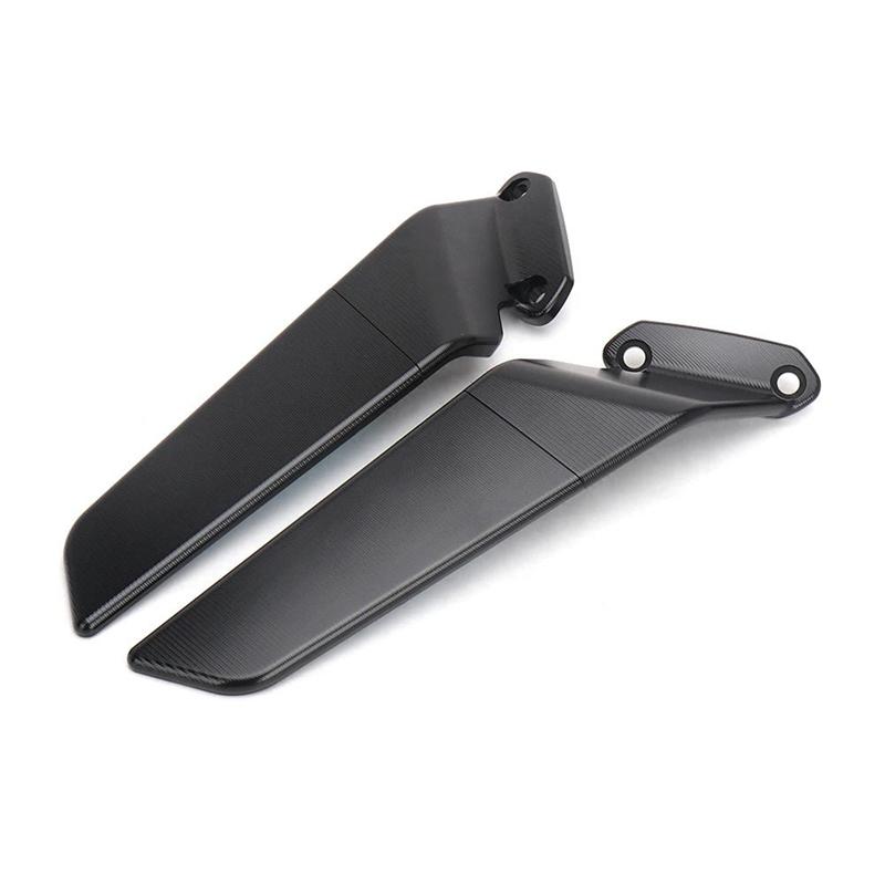 Motorcycle Mirror Blue Anti-Glare Wind Wing Rotating Rearview Mirror Kit For Kawasaki NINJA 636 ZX-6R ZX6R -2024