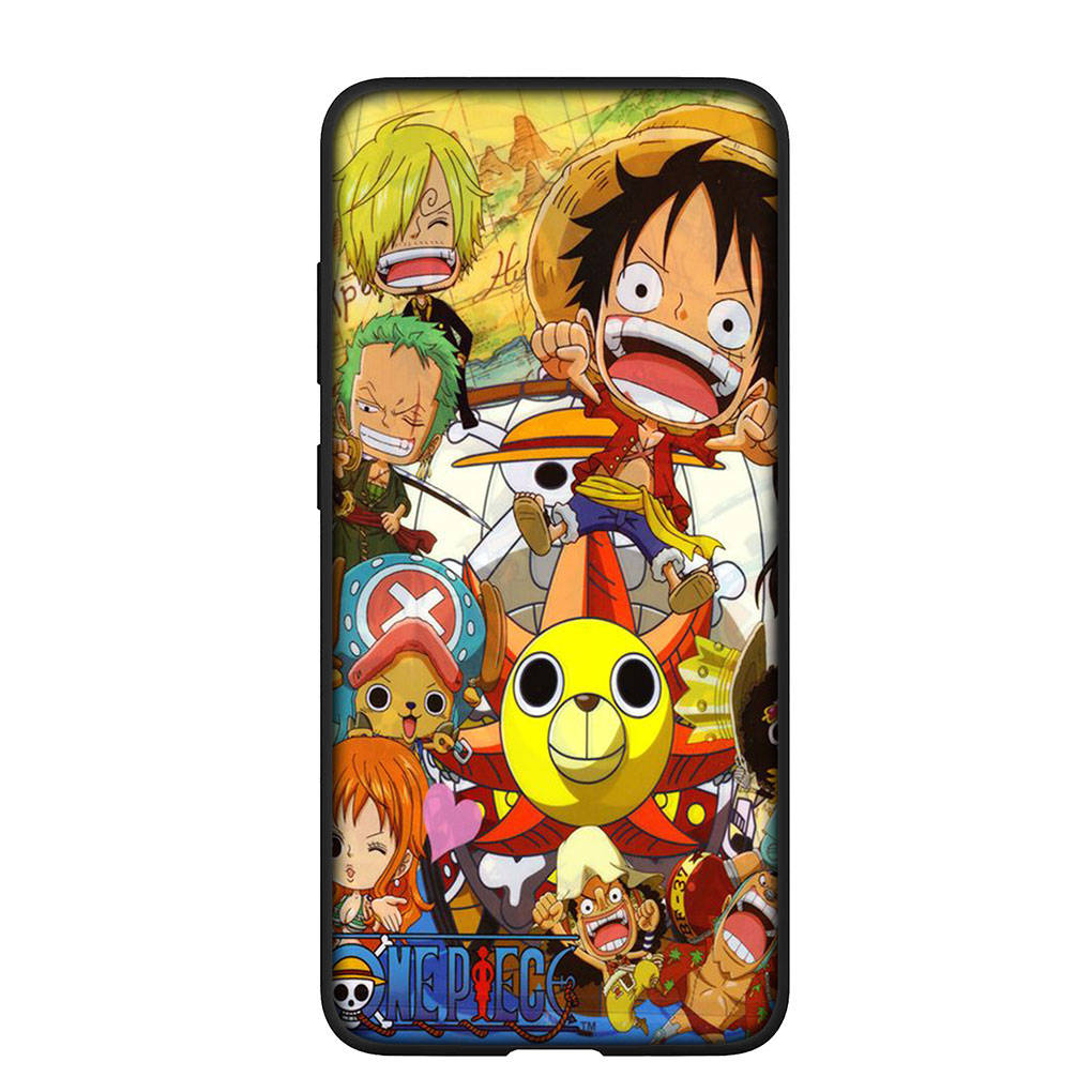 Чехол для телефона Samsung Galaxy S24 S23 iPhone 15 14 Xiaomi Redmi Note 13 12 11 8 10 9 Pro Max X XR OPPO A15 Huawei Anime Luffy Gear 5 One Piece Cover