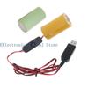 462B Универсальный USB 5V2A на 1.5-6V1A LR20 D Батарейная Замена Линия Питания Кабель Шнур