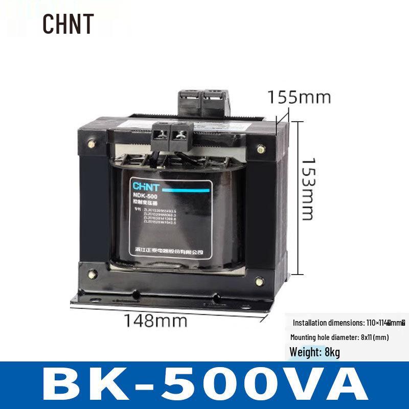 Управляющий трансформатор Chint NDK-500VA, Вход 380В/220В, Выход 110В/36В/24В/12В/6В