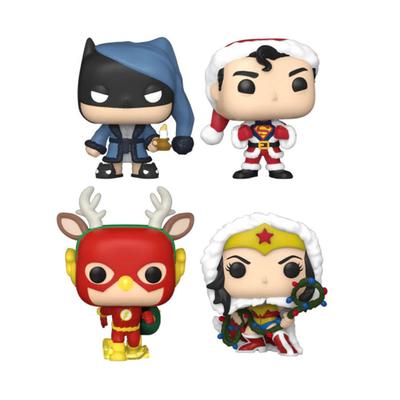 Праздничная елочная коробка DC Comics, эксклюзивная карманная поп-музыка для США! 4-Pack