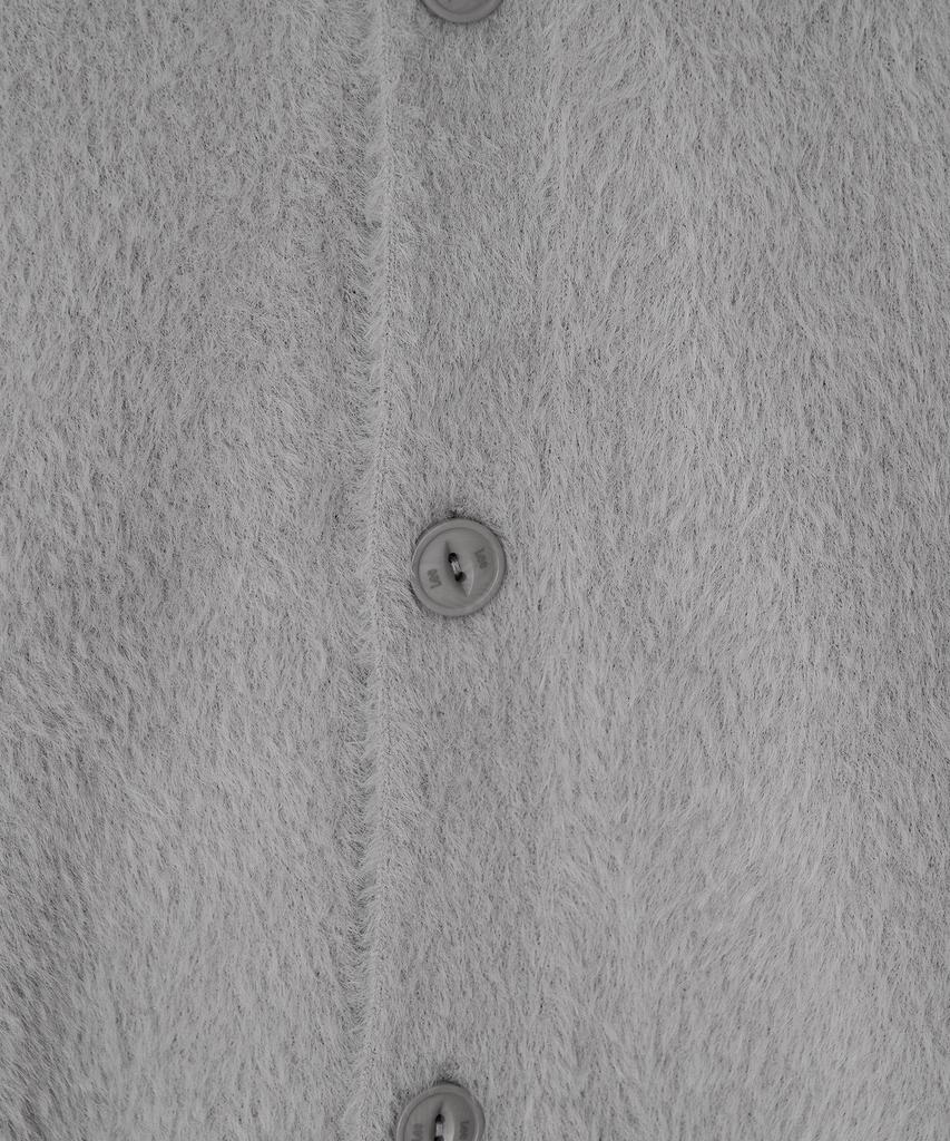 Кардиган Lee Hairy с V-образным вырезом Светло-серый