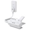 Mscien 2м Удлинитель-розетка с зажимом, с USB, 1 USB-C, 2 USB-A и 6 AC розетками, Настольная розетка с зажимом, Осьминог-розетка, Разветвитель