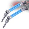 2Pcs RC Car Front CVD Three Section Type Drive Shaft Parts Accessories Fit for Traxxas Slash(Blue )