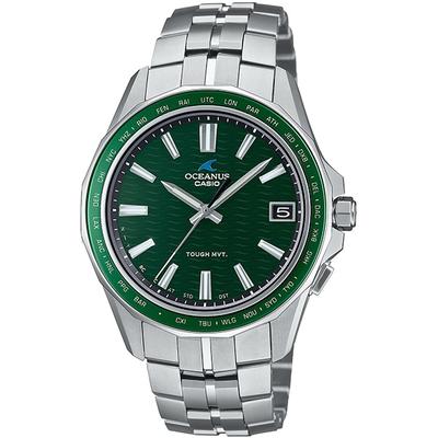 Мужские часы OCEANUS OCW-S400-3AJF [OCEANUS Manta OCW-S400] круглые серебристые титановые аналоговые