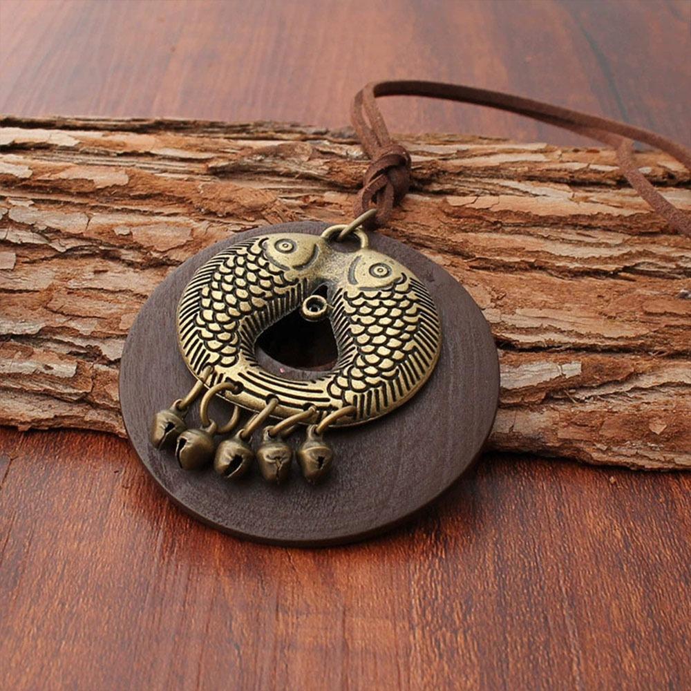 Leather Chain Sweater Chain Boho Sweater Necklace Vintage Clothing Pendant Gifts