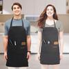 Adjustable Chef Apron with 2 Pockets - Professional Polyester Work Apron for Cooking, Baking, Gardening, BBQ, Coffee Shop, Beauty Nails Studios