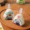 50Pcs Cartoon For Triangle Rice Ball Packaging Bag Nori Onigiri Sushi Bag With 2 Onigiri Mold And 50 Stickers Sushi Making Mold