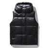 Down Vest Men's Autumn and Winter New Black Gold Down Jacket Warm Duck Down Jacket Fashion Top Vest Vest