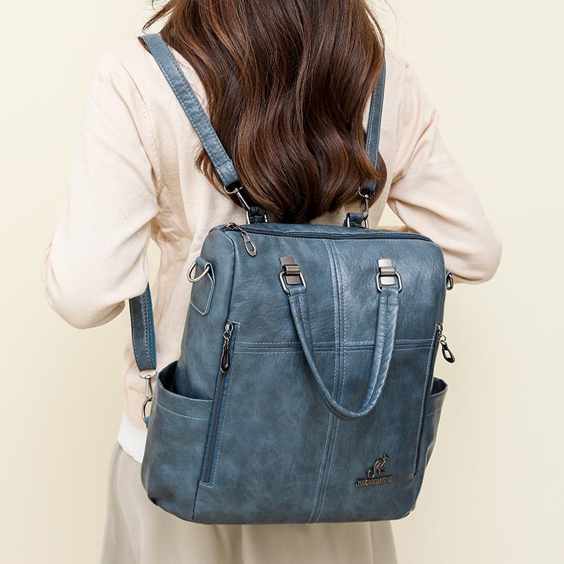 Женская многофункциональная сумка-рюкзак большой вместимости