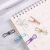 Stationery Solid Color Paper Organizer Office Supply Binder Clip Hollowed Out Design Fish Clip
