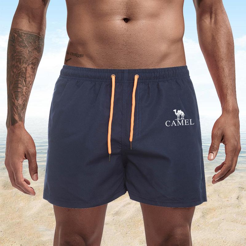 Summer Men's Swimwear Shorts Embroidery Brand Beachwear Sexy Swim Trunks Men Swimsuit Low Waist Breathable Beach Wear Surf Shorts