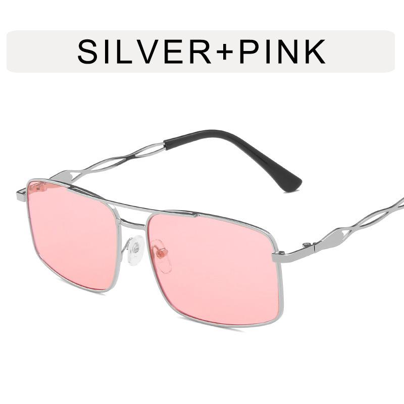 Солнцезащитные очки в металлической оправе Модные разноцветные женские пляжные солнцезащитные очки