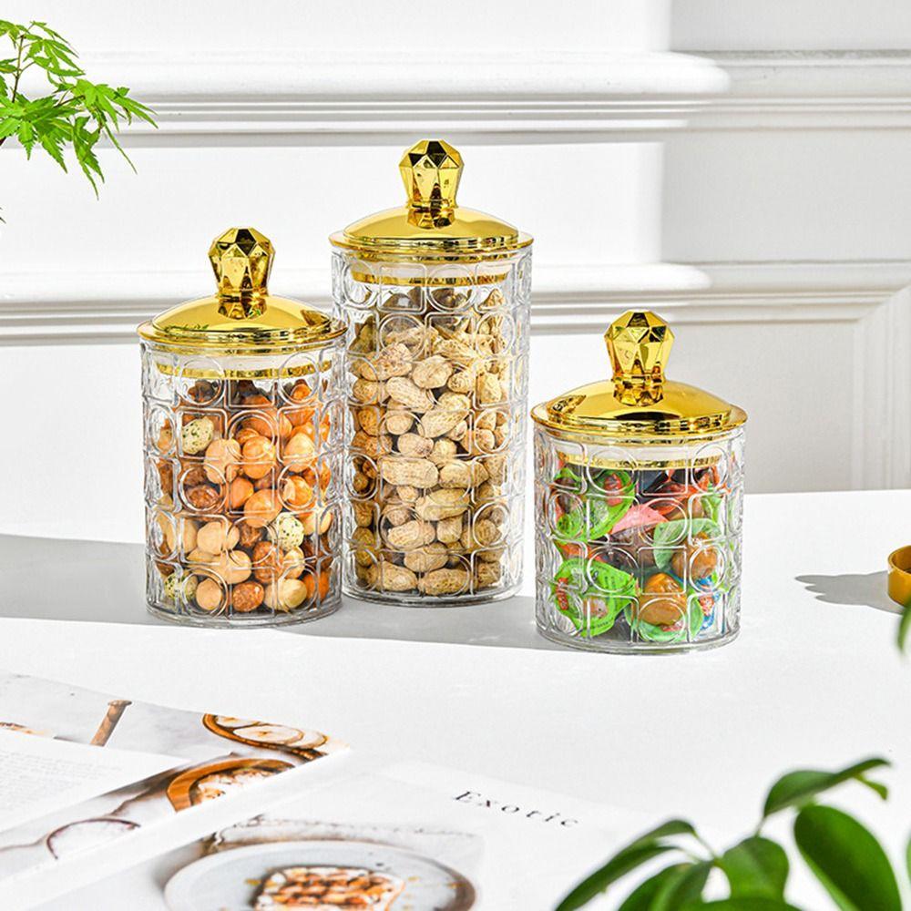 With Lid Food Storage Pots Moisture-Proof Storage Box Sealed Jar Tea Coffee Candy Snack