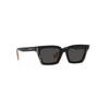 Burberry Contrast Temples Acetate Irregular Sunglasses Women's Black