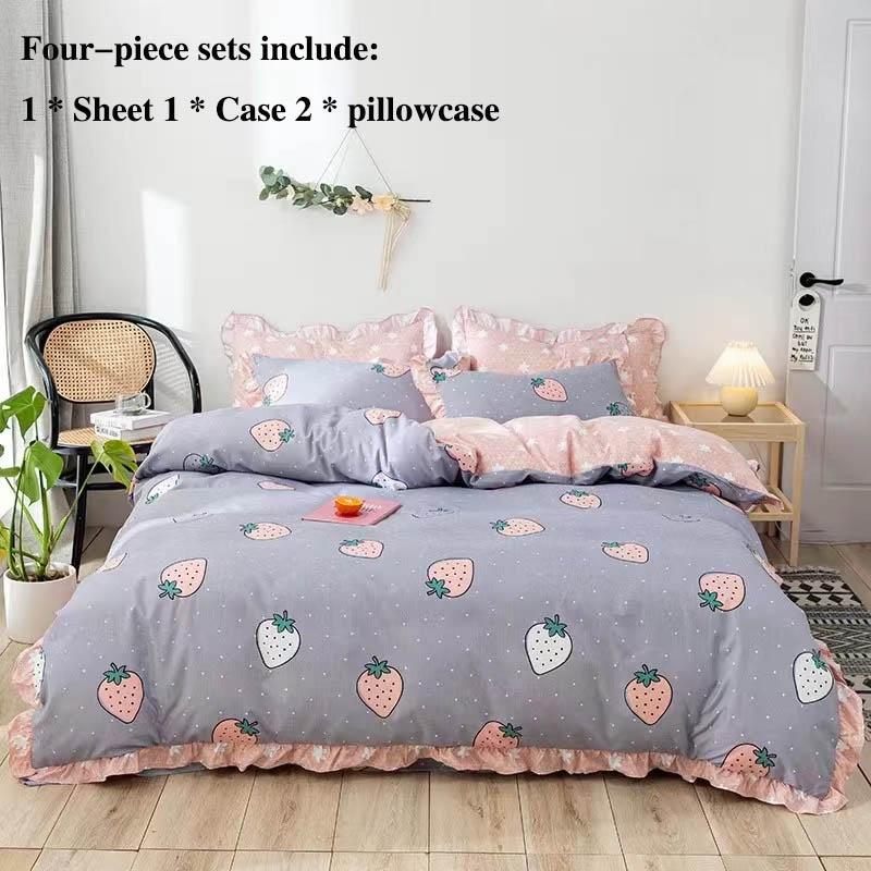 Кровать, состоящая из четырех частей, была с рукавами в комплекте, 1,8 метра, 2 метра, кровать в стиле Qingxianjie, домашнее постельное белье