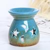 Ceramic Wax Melt Warmer Essential Fragrance Oil Diffuser Small Tea Light Candle Holder Desk Incense Aroma Burner for Home Bedroom Decor